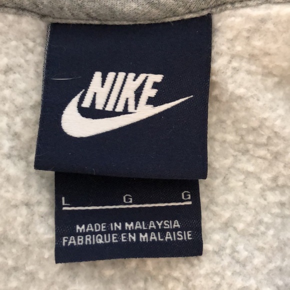 Nike Boys Gray Hooded Sweatshirt - Picture 3 of 4